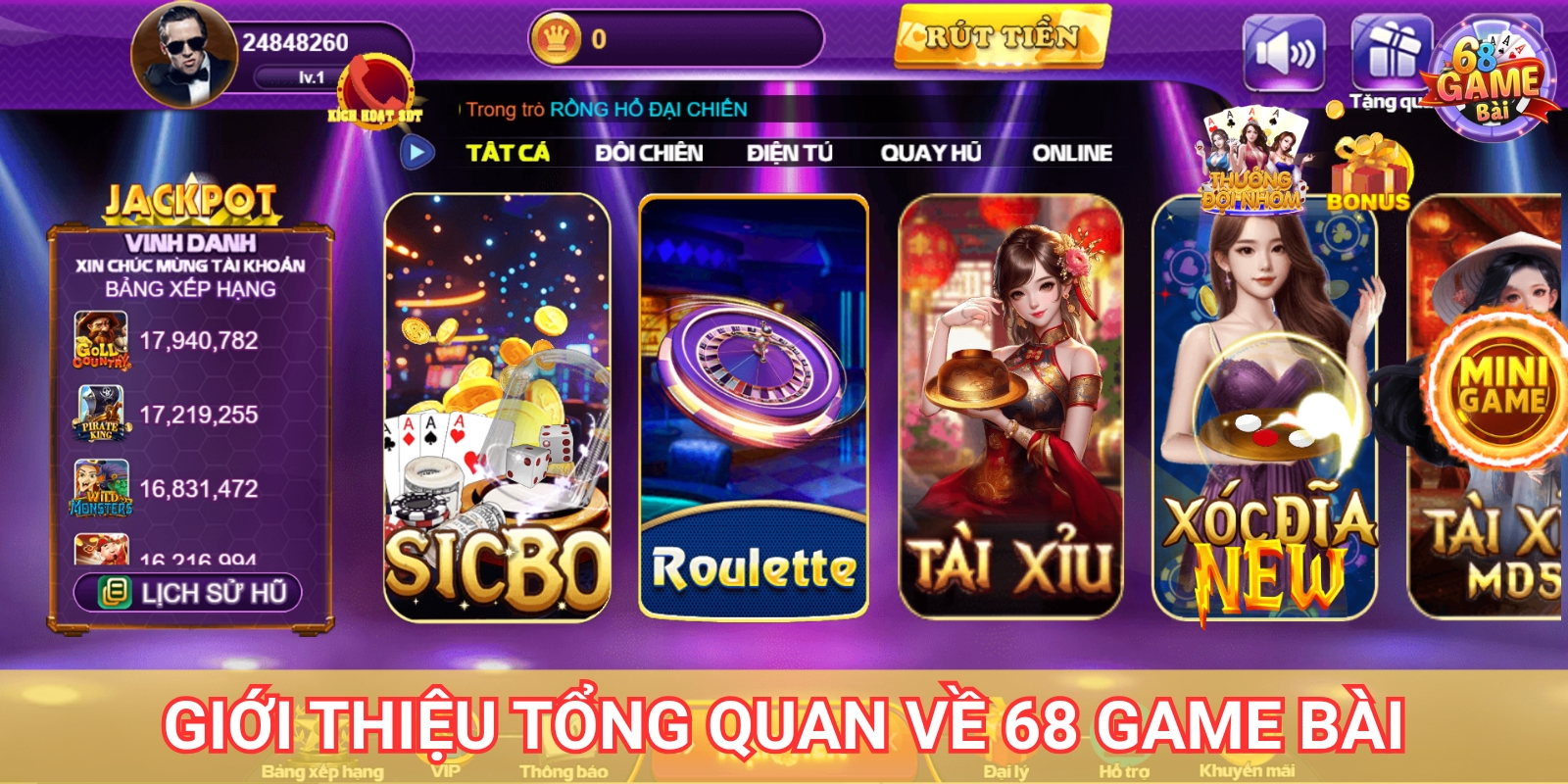 Giới thiệu tổng quan về 68 Game Bài Giới thiệu tổng quan về 68 Game Bài