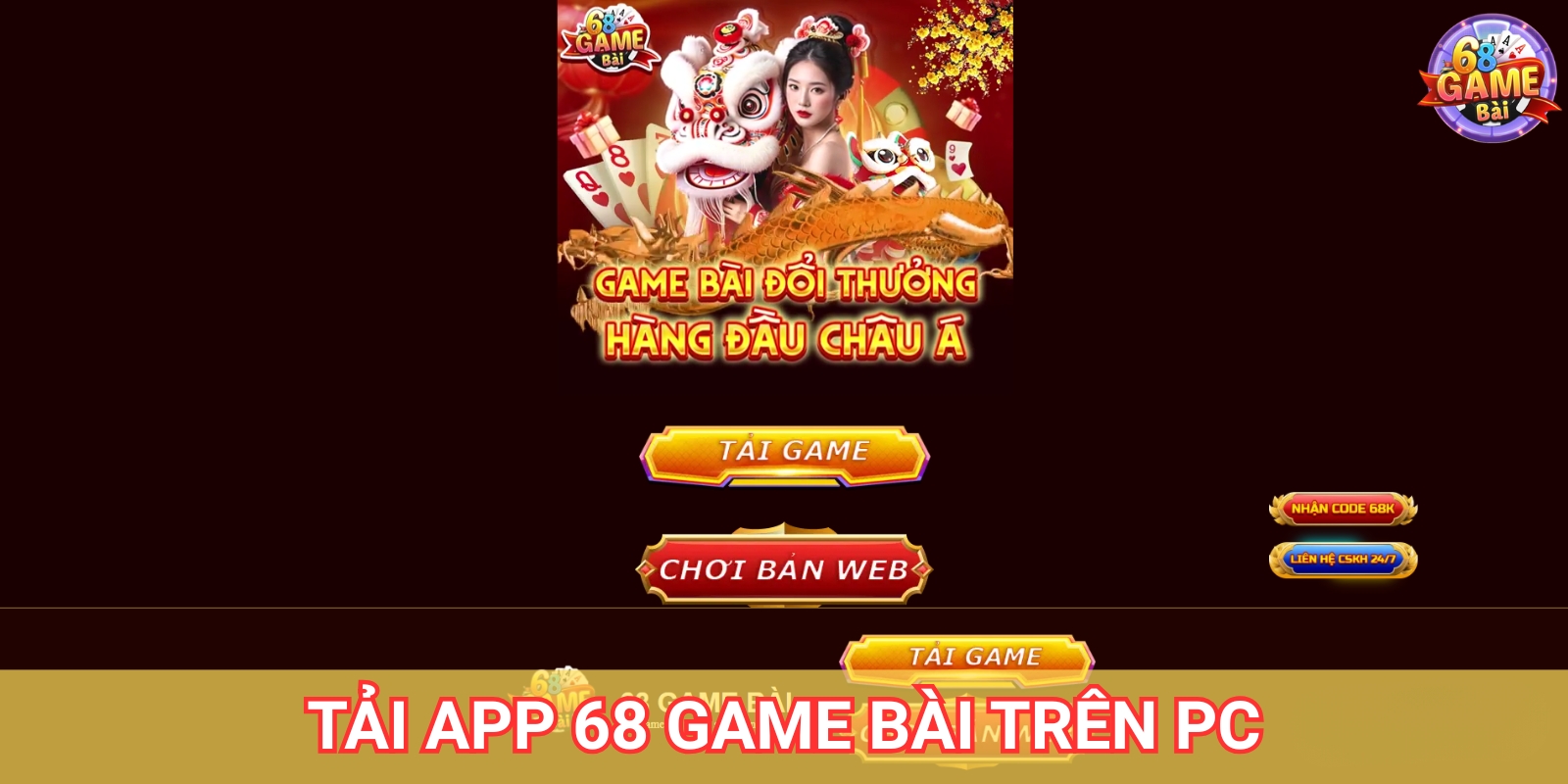 Hướng dẫn cách tải app 68 Game Bài trên PC Hướng dẫn cách tải app 68 Game Bài trên PC